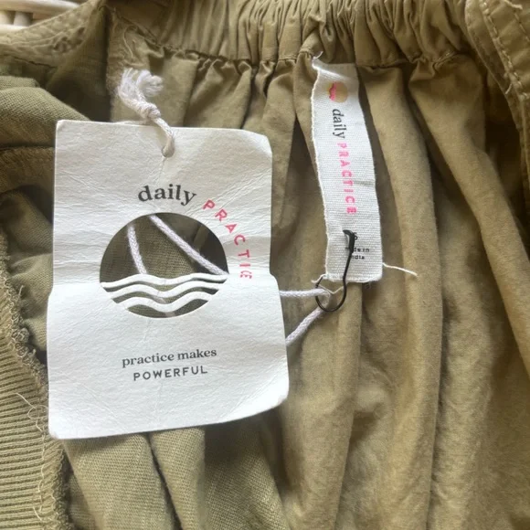 Daily Practice NEW‎ WITH TAGS Top Tier Utility Sweetheart Midi Dress small boho - Picture 8 of 11